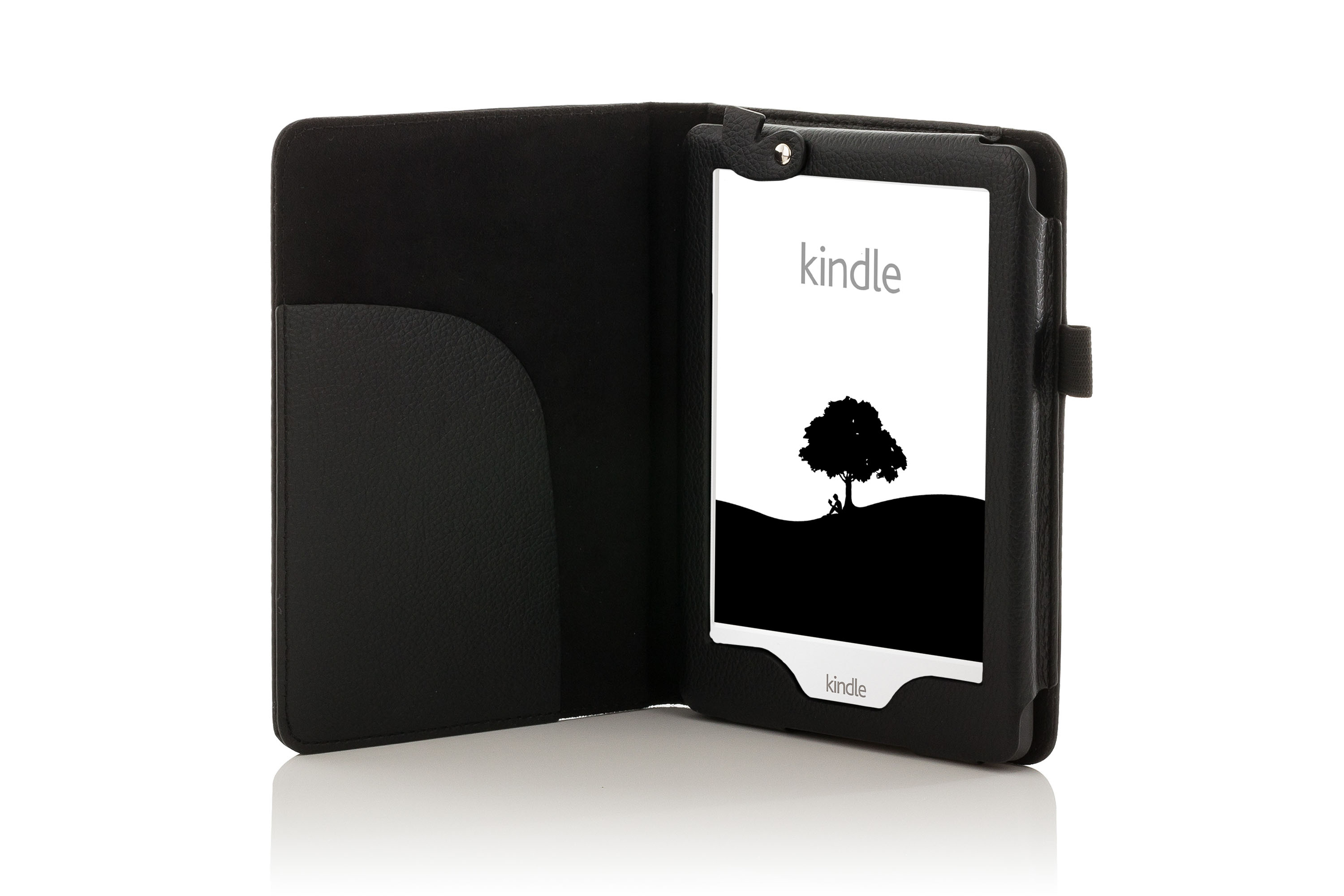 Forefront Cases® Leather Case Cover with LED Light Amazon Kindle 2016